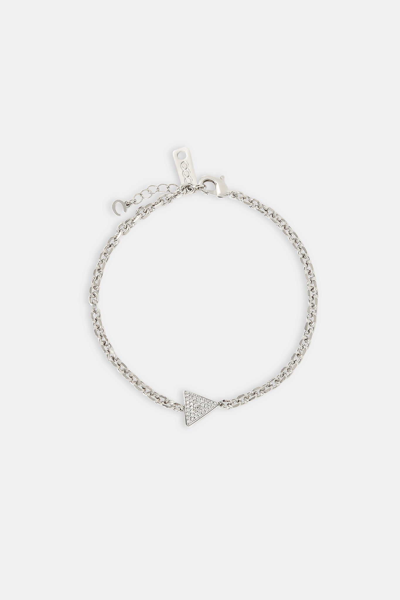 Iced Pave Triangular Rolo Bracelet - 10mm